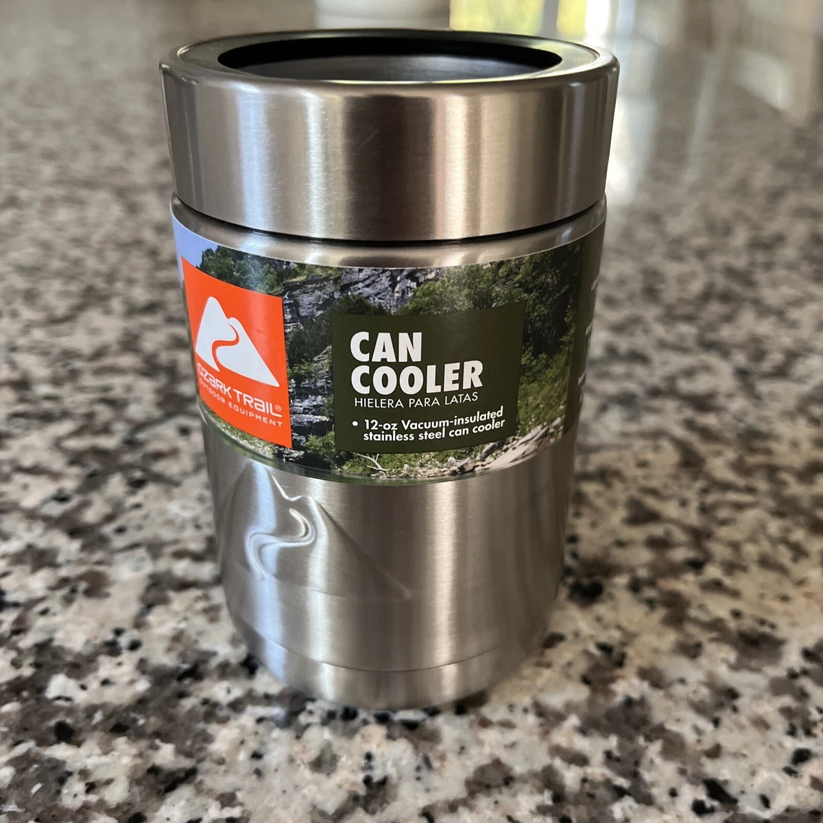 Ozark Trail Drink Sleeve Vacuum-sealed Stainless Steel Can Cooler, 12 oz