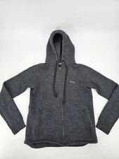 HOWIES 100% WOOL FULL ZIP JACKET WOMEN'S SIZE LARGE DARK GRAY