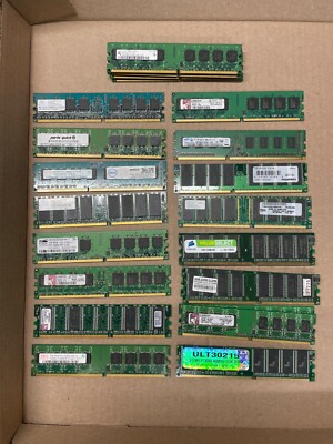 Computer Ram Lot - Various types - See Description - 24 Chips total