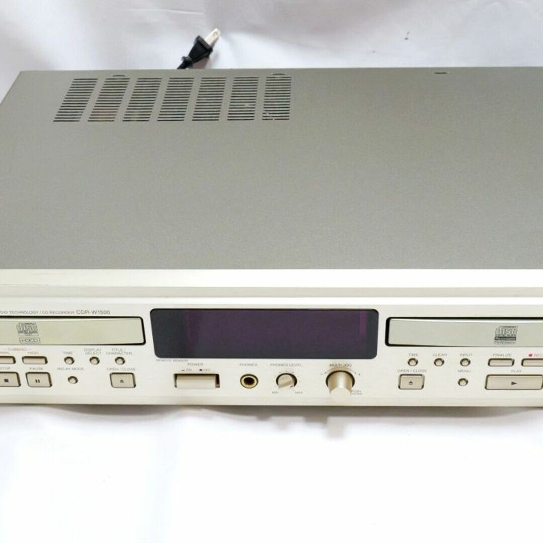 Denon CDRW1500 CD Recorder Dual Deck Silver USED from Japan 4830 eBay