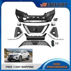 Fits 2019-2024 Nissan Murano S/Sl/Sv Front Bumper Cover Grille Kit W/ Fog Lights (For: Nissan Murano)
