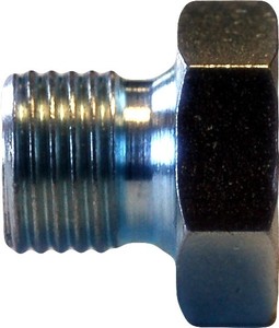 Unión de cuerpo doble de latón DB16//08 60 ˚ Cono BSPP MacHo De Asiento 1/" X 1//2/"
