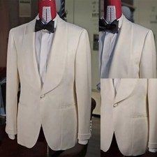Formal Wedding Men's Suits for Grooms Slim Fit Shawl Lapel Single Breasted