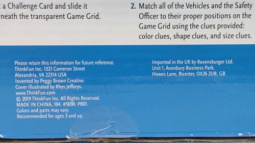 ThinkFun My First Rush Hour STEM Toy Traffic Parking Match & Go Maze Game - Picture 7 of 9