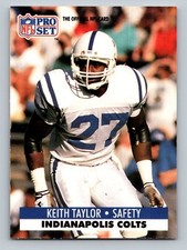1991 Pro Set #530 Keith Taylor   Indianapolis Colts