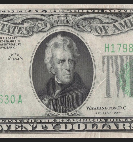 1934 St Louis Twenty Dollar Bill H17987630A Back Plate H9 403 Mule Note - Picture 5 of 11