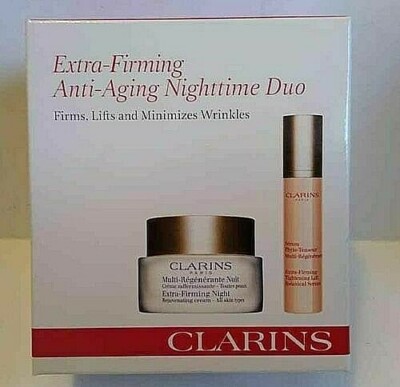 NEW CLARINS Extra Firming ANTI AGING NIGHT DUO FIRMS & MINIMIZES WRINKLES R $ 91