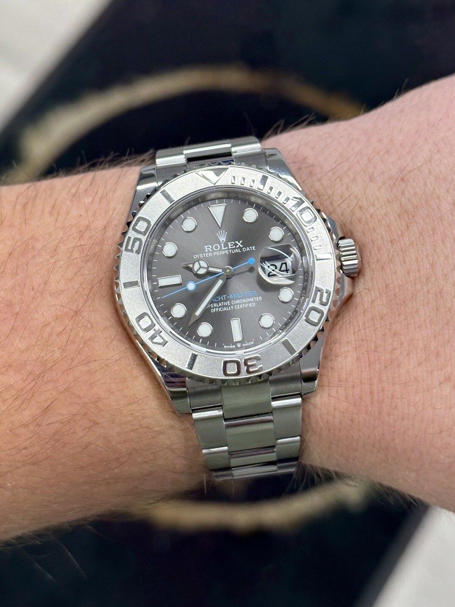 Wrist 2019 Yacht Master On Wrist Rolex 126622 Rhodium Yachtmaster