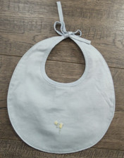 Baby Girl Nwot Vintage Gymboree 2000 Blue Flower Baby Bib