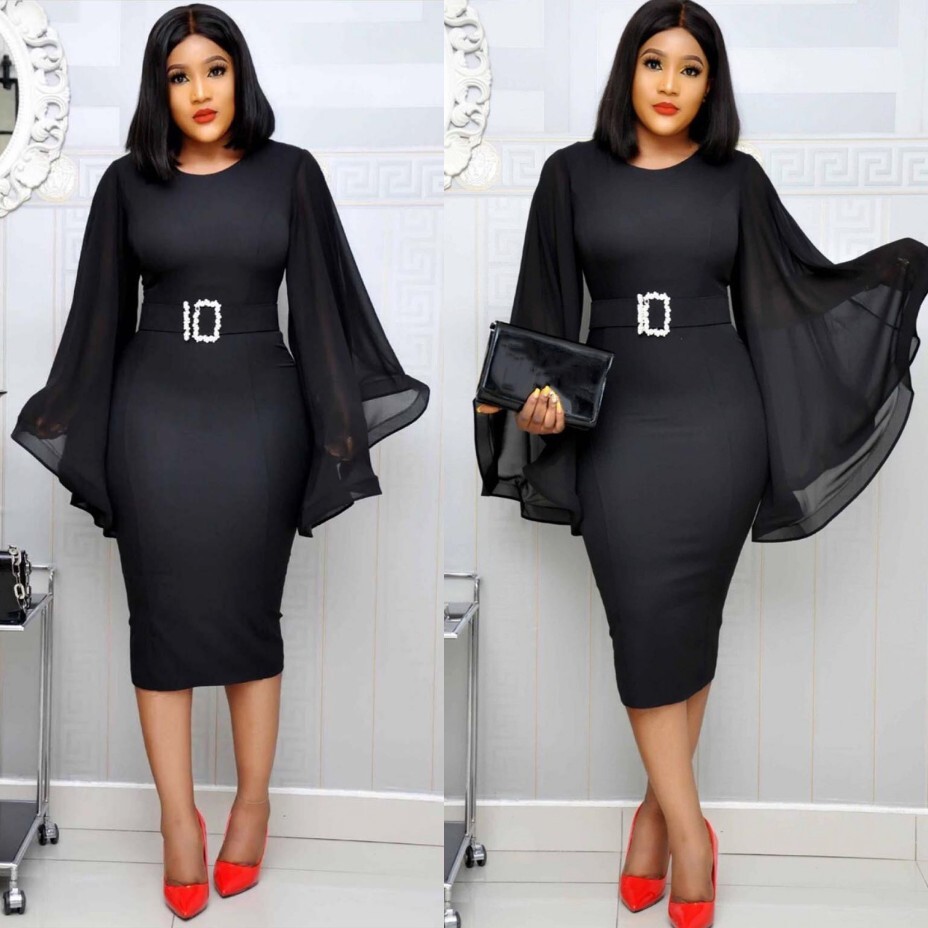 African Party Dress Evening Dress Dashiki Clothes Bodycon Hip Wrap Dress  Women | eBay