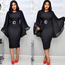 African Party Dress Evening Dress Dashiki Clothes Bodycon Hip Wrap Dress Women