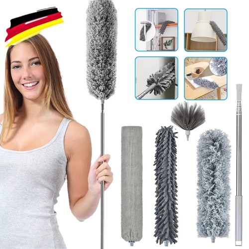 5X Staubwedel teleskop waschbar 5stk Staubwischer Extra Lang Ausziehbar 250cm DE - Bild 12 von 13