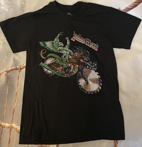 Judas Priest T Shirt Painkiller Solo Band Logo Black Small Metal Halford Philco