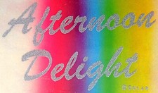 Original Vintage Afternoon Delight Iron On Glitter
