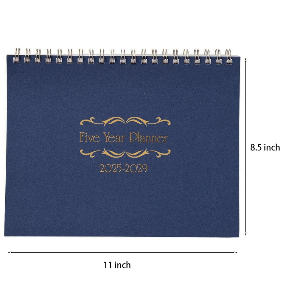 5 Year Calendar Planner 2025-2029 (Blue, 2025-2029,5 Year,61 Pages) | eBay