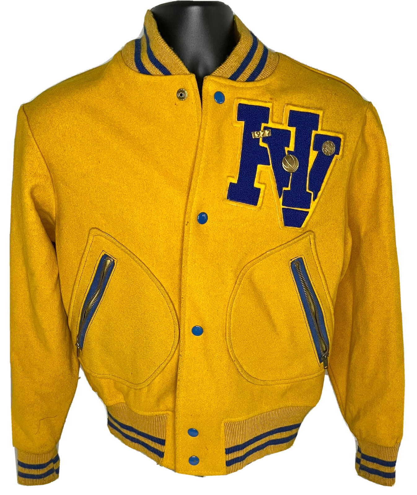 1970s HIDDEN VALLEY JUNIOR HIGH SCHOOL VARSITY LETTER… Gem