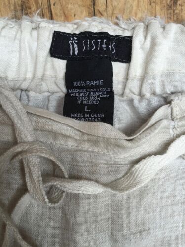 Vintage 'Two Sisters' 100% linen laden look balloon skirt -med - Picture 9 of 12