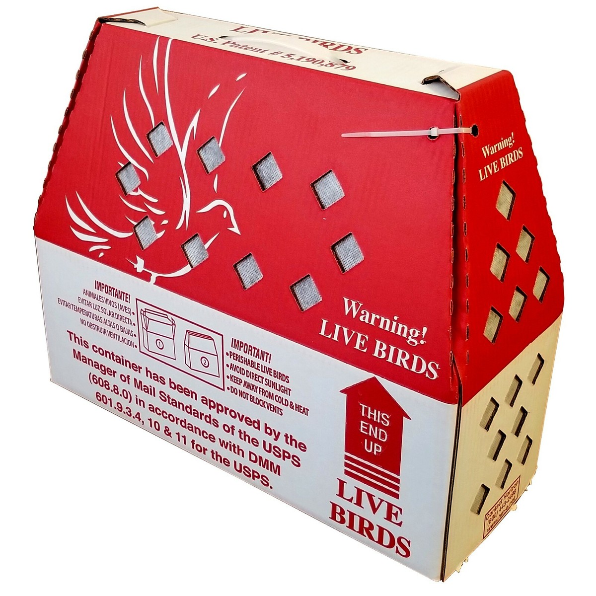 Horizon Micro-Environment Red Live Bird Shipping Box, Pollame - Foto 13