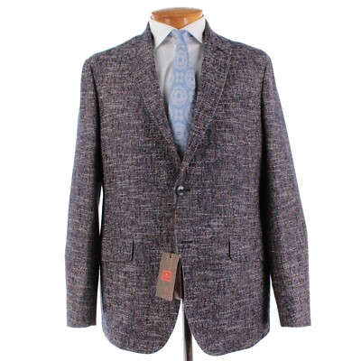Etro NWT Cotton Blend Sport Coat Size 56 (46 US) In Multicolor