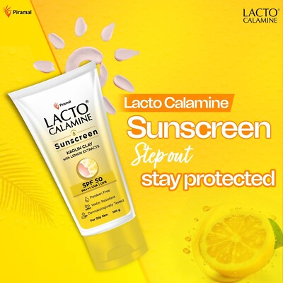 Sunscreen SPF 50 PA +++  UVA  Lactoo Calamine,Sunscreen For Oily Skin, 100g |