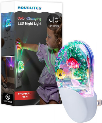Tropical Aqualites LED Night, Plug-In, Color Changing, Light Sensing, Auto On/Of