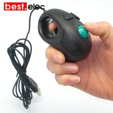 USB Wired Trackball Mouse Portable PC Laptop Finger Hand Held Computer Mice