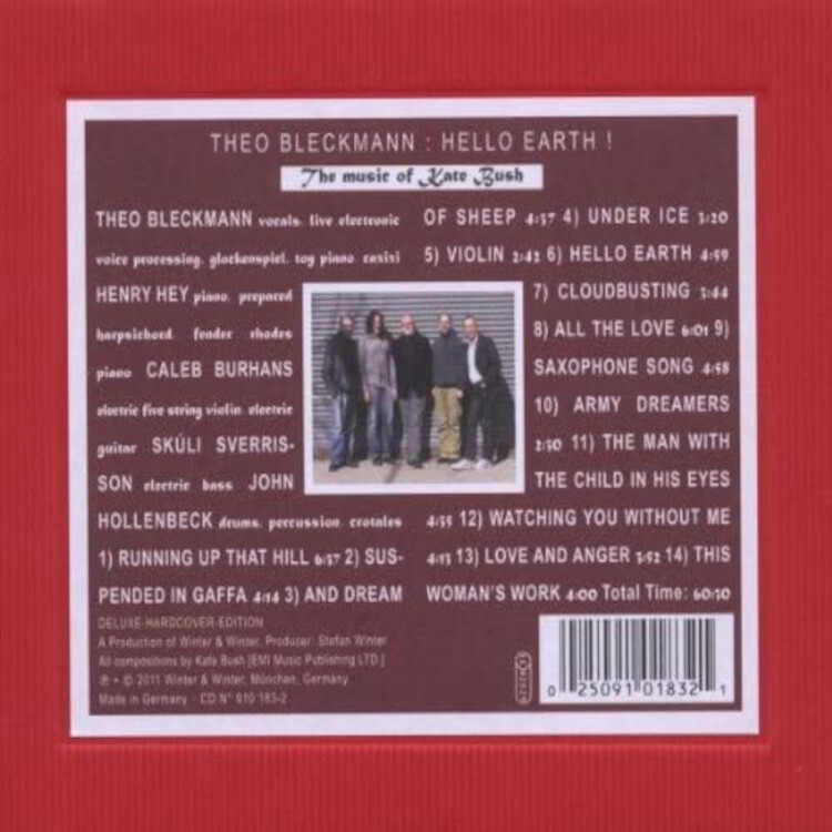 Theo Bleckmann Hello Earth!: The Music of Kate Bush (CD) Album