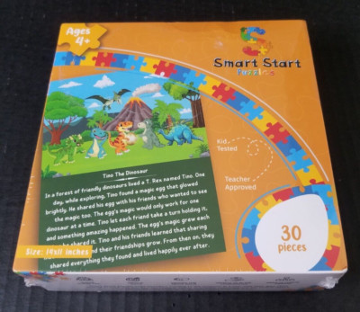 Smart Start 30 Pcs Jigsaw Puzzle Savannah Dinosaurs Teacher Approved Educational