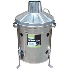 Draper Traditional Style Galvanised Mini Incinerator - 15 Litre