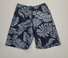 Columbia Swim Trunks Mens 30 Gray Blue Bathing Suit Beach Shorts Mens