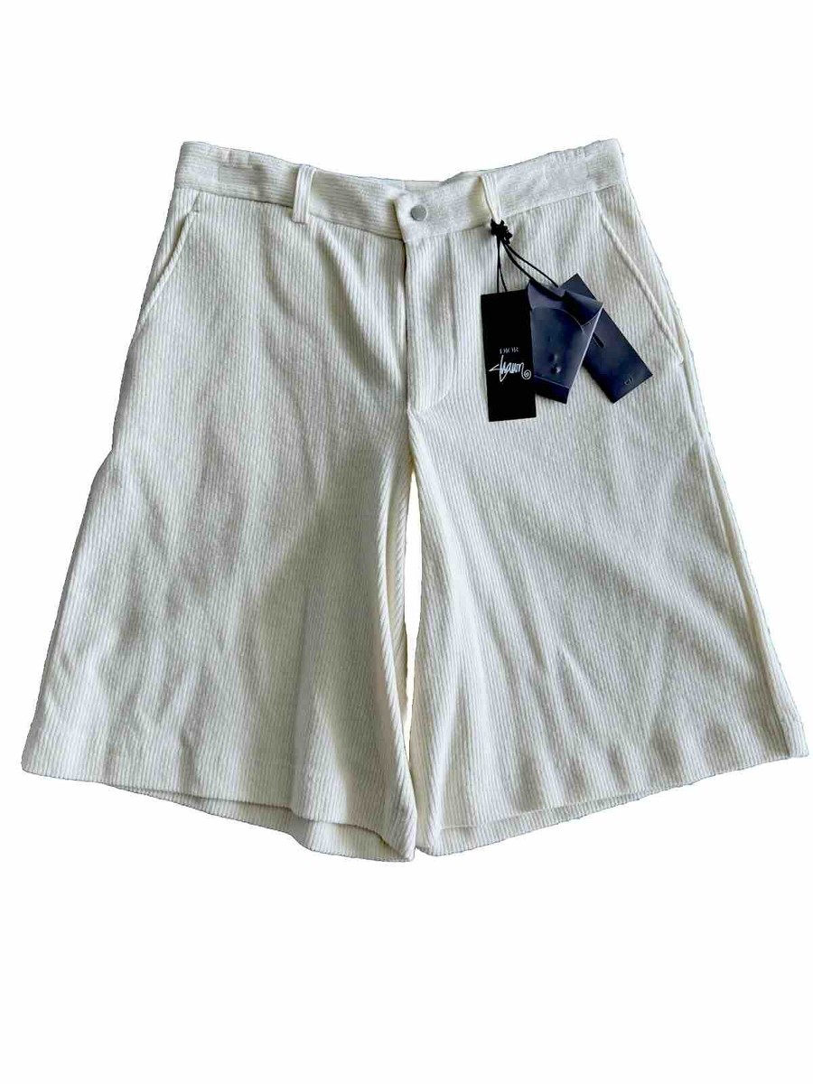 Authentic Dior x Shawn Stussy Ivory Shorts M | eBay
