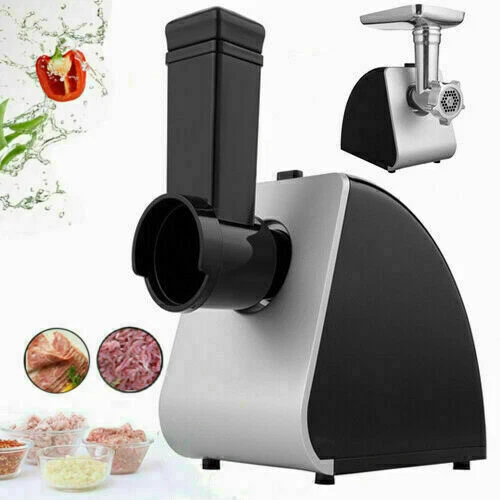 Elektrisch Fleischwolf Küchenreibe Gemüseschneider Wurstmaschine Wurstfüller DE - Bild 4 von 49
