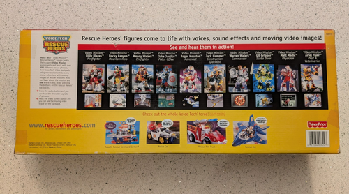 VINTAGE Rescue Heroes Voice Tech 3 Figure Video Mission Toy Gift Set BRAND NEW - 第 2/4 張圖片