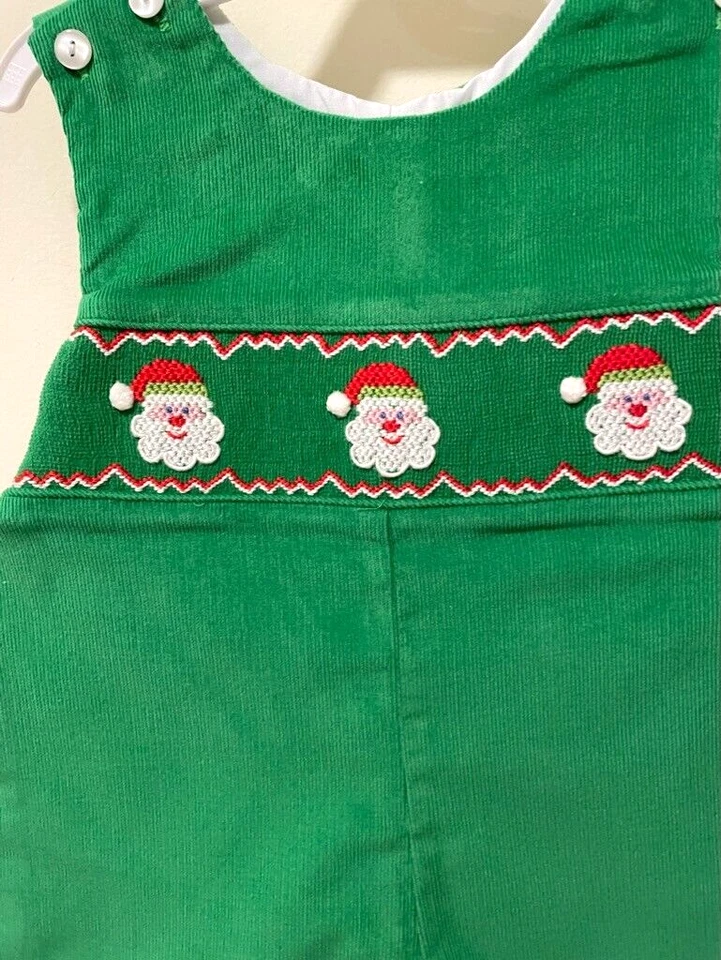 Nuevo con etiquetas Petit Bebe Smocked Holiday Longall niño talla 3 meses Foto 2 de 2