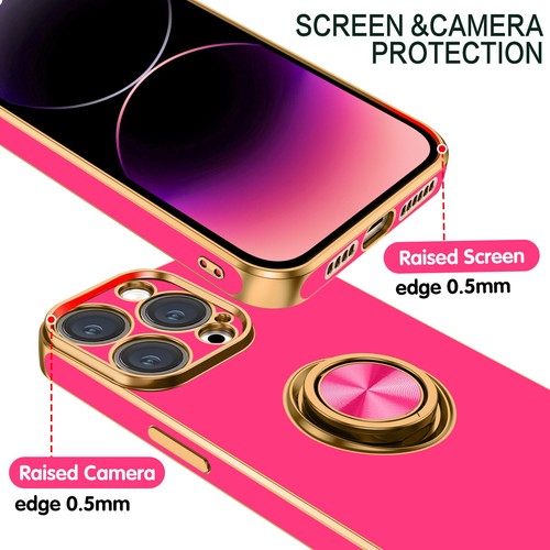 For iPhone 15 14 13 12 11 Pro Max Shockproof Kickstand Ring Rugged Case Cover - Picture 103 of 199