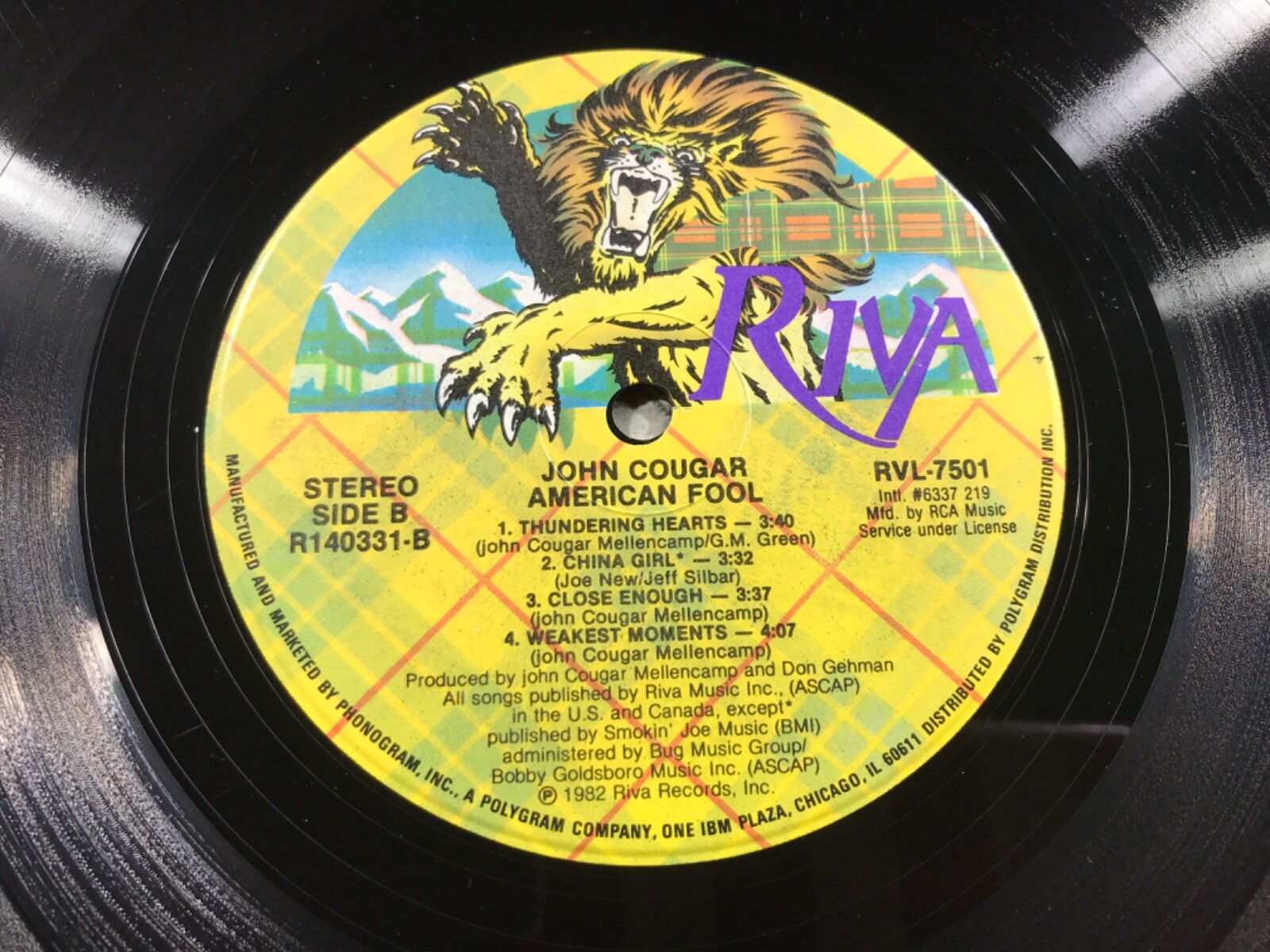 U3-58 JOHN COUGAR American Fool ... 1982 ... RVL-7501 thumbnail 6