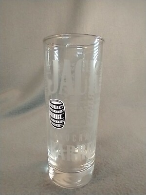 Jack Daniels No. 7 Tennessee Whiskey etched highball glass Handcrafted Barrels