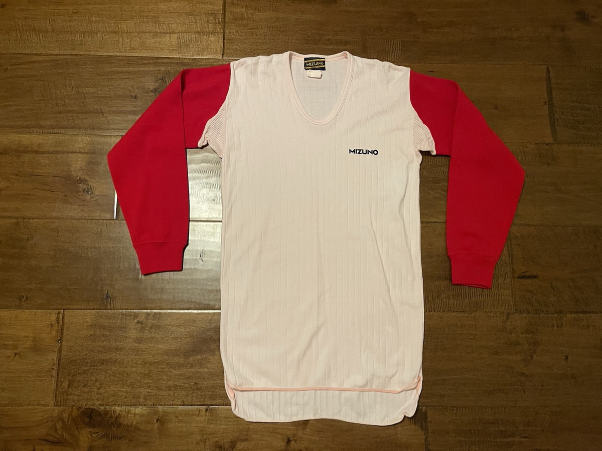 Vintage Mizuno Made in Japan Red/White Raglan Baseball Shirt