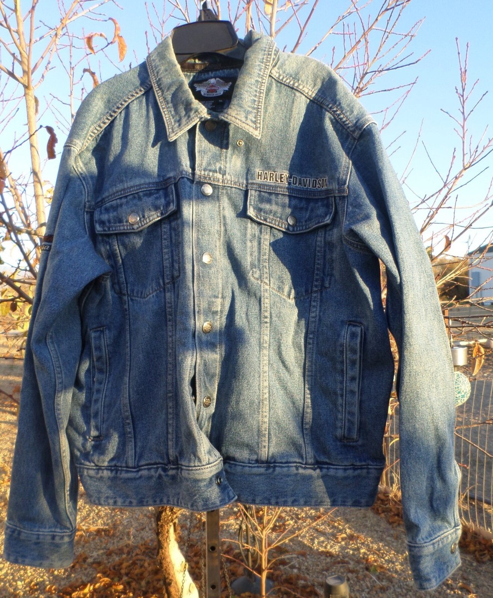 VTG Harley Davidson Denim Jacket 105th Anniversary 1903-2008