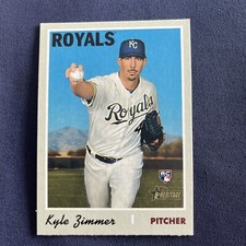 2019 Topps Heritage High Number #653 Kyle Zimmer RC Rookie Royals