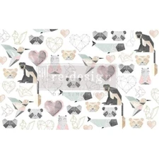 Origami Love | Décor Decoupage Tissue | Redesign with Prima 19"x30" Mulberry