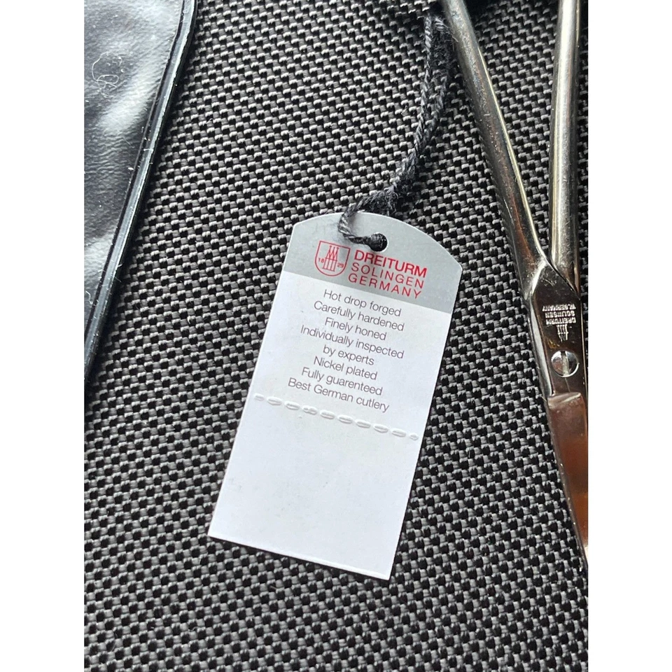 Discontinued New Embroidery Scissors Solingen Germany & Case 4" Dreiturm NOS - Image 4 of 4