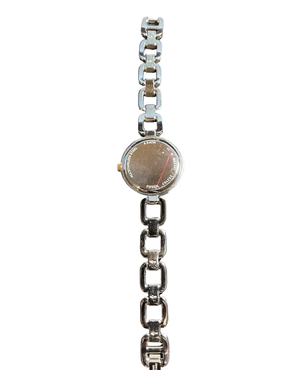NEW Authentic Fossil Kerrigan Crystals Rose Gold Silver Women