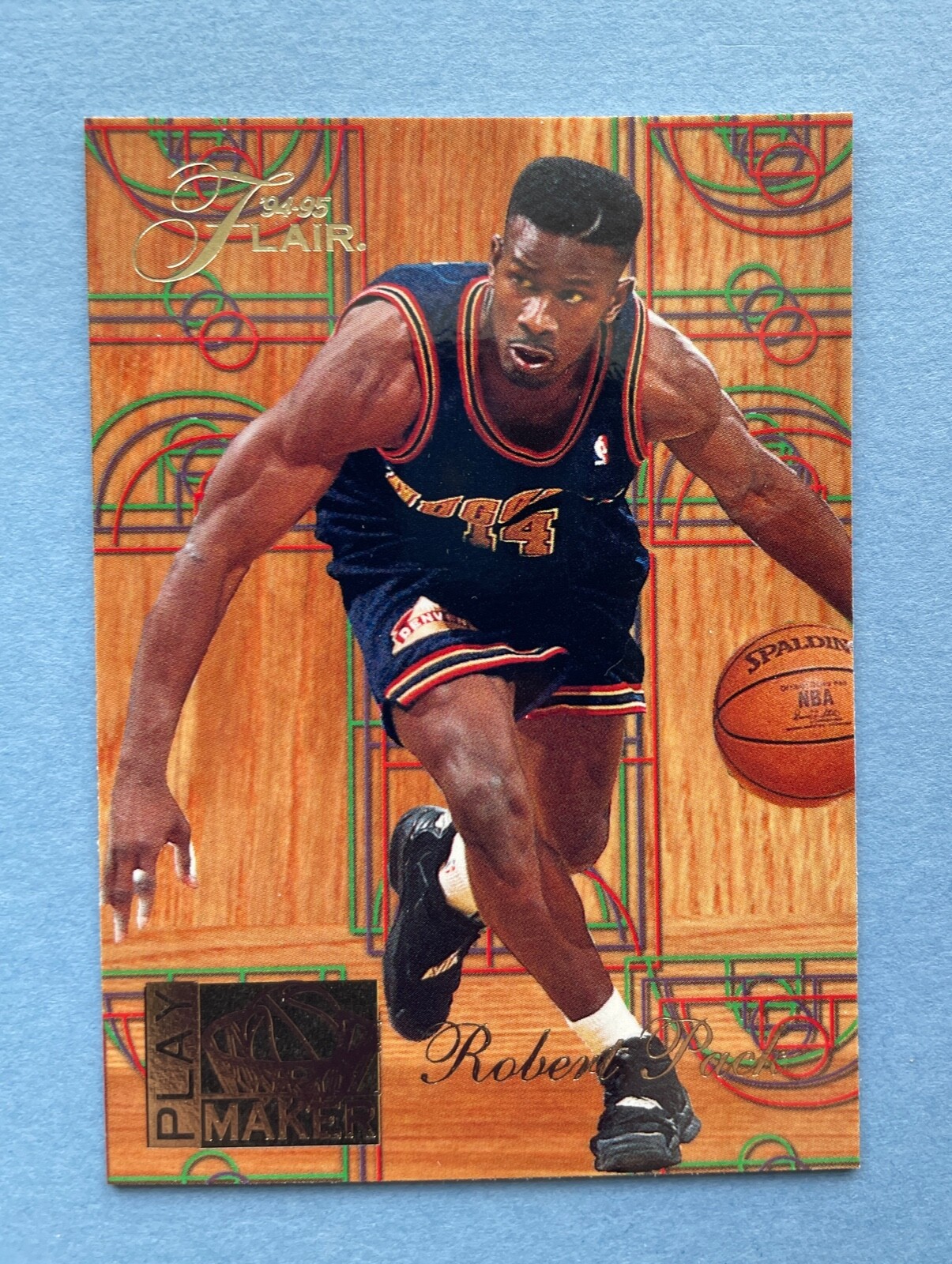 1994-95 Flair Basketball Robert Pack Play Maker #5 Denver Nuggets
