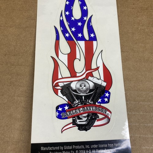 Harley Davidson 2004 Flaming Motor USA bandiera V-Twin articolo fuori produzione USA - Foto 5 di 7