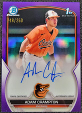 2023 Bowman Chrome 1st Sparkle Refractor AUTO /250 Adam Crampton #CPA-CAN