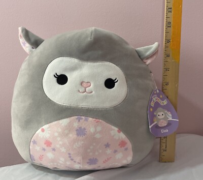 NEW Squishmallow Elea Easter Lamb Plush 9 -10  NWT 2023 Floral Belly
