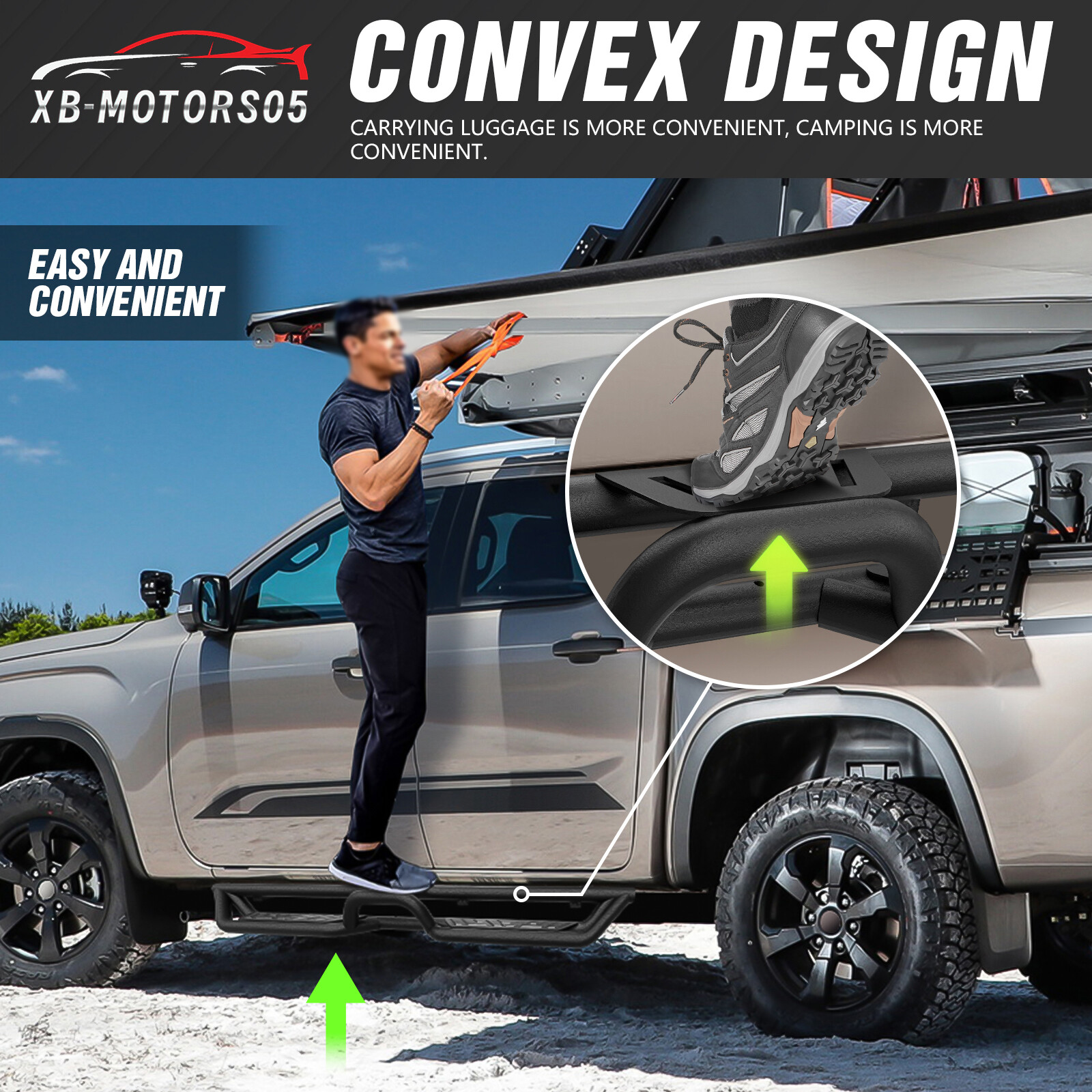 For 2019-2025 Dodge Ram 1500 Crew Cab New Body Running Boards Side Steps 2-Stair