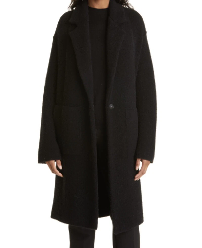 Vince Merino Wool Blend Longline Cardigan, Womenu0026#039;s Size XS Black | eBay