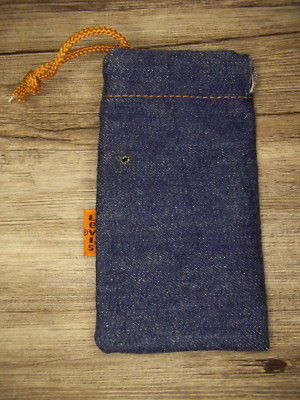 Levi's Jean purse made of jean material w/ Levi's tag on it and draw string  Z45
